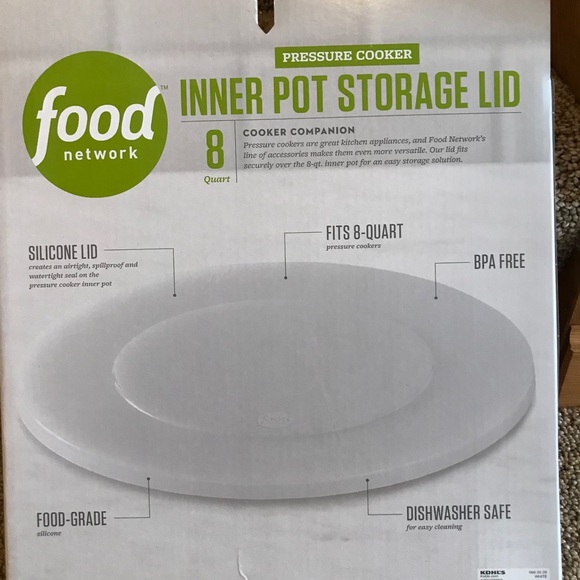 New in Box Instant Pot 8 qt pressure cooker air watertight sealing storage lid - Picture 2 of 2